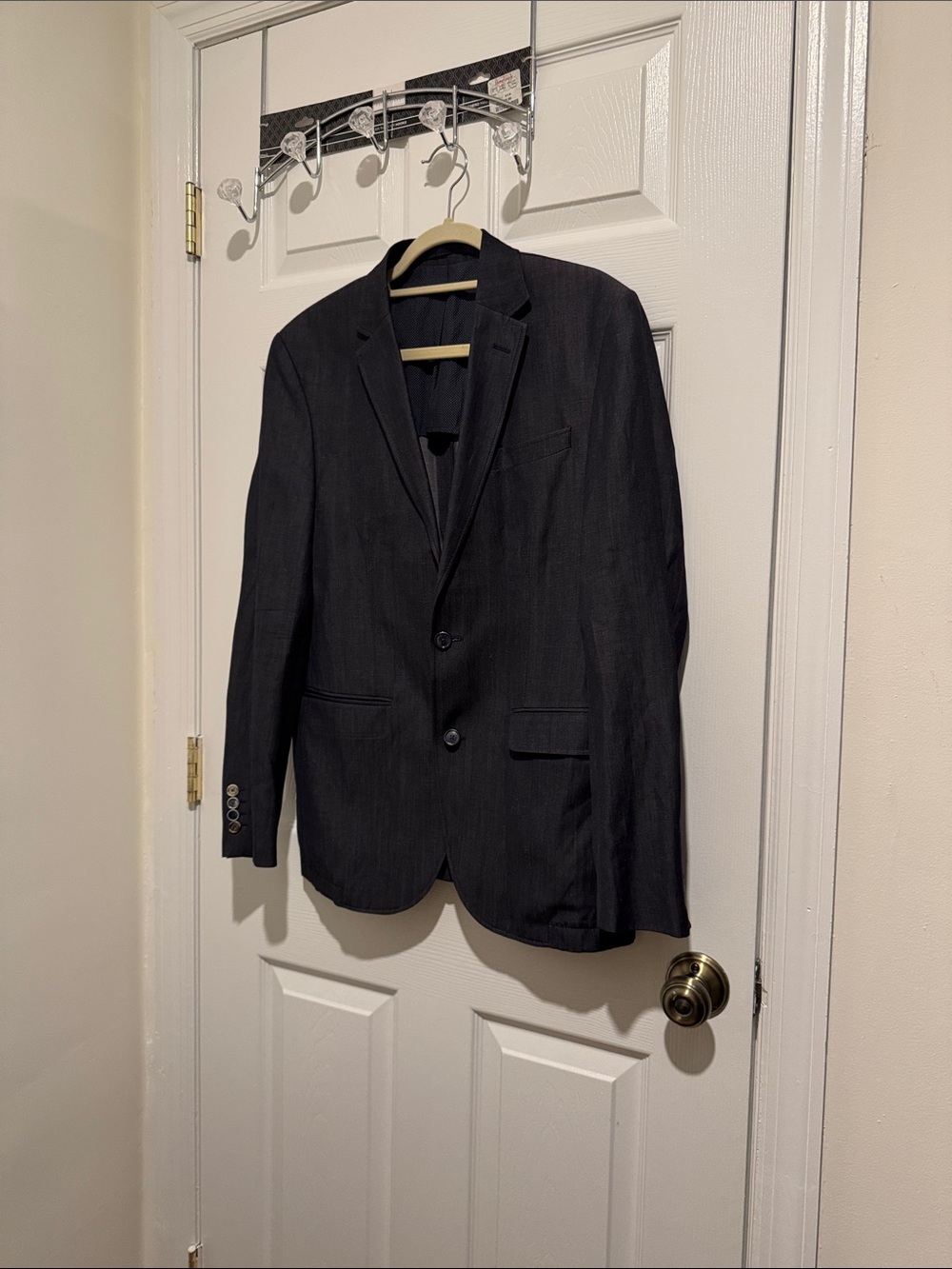 Sand Men's Classic Black Two-Button Blazer